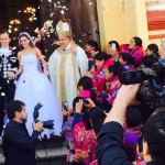 el obispo Felipe Arizmendi Esquivel ofició la ceremonia religiosa. Foto: Especial