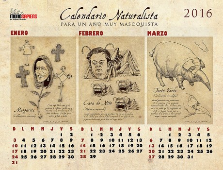 CALENDARIO NATURISTA PARA UN AÑO MUY MASOQUISTA