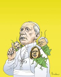 El papa y los grillos