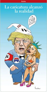 La caricatura alcanzó la realidad