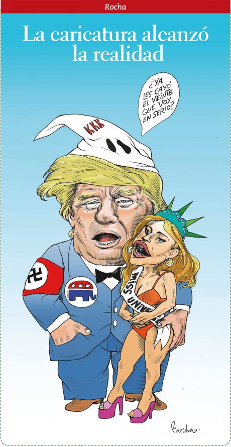 La caricatura alcanzó la realidad