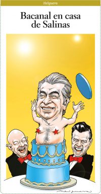 Bacanal en casa de Salinas